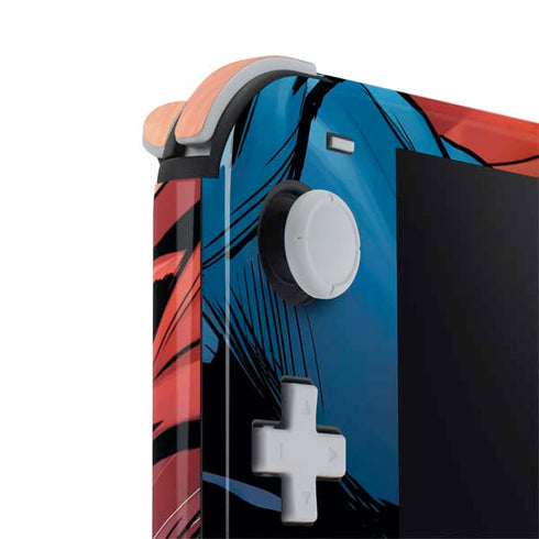 DC Comics Superman Flying Pose Action Comics #957 Art by Patch Zircher Nintendo Switch Lite Skin