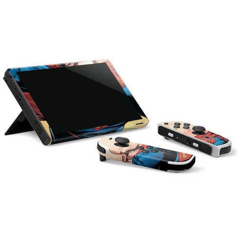 DC Comics Superman Flying Pose Action Comics #957 Art by Patch Zircher Nintendo Switch OLED (2021) Skin