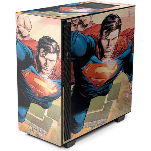 DC Comics Superman Flying Pose Action Comics #957 Art by Patch Zircher NZXT H510 Compact ATX Mid-Tower Case Skin