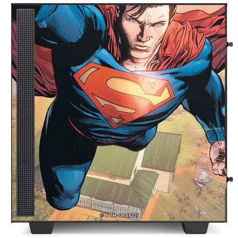 DC Comics Superman Flying Pose Action Comics #957 Art by Patch Zircher NZXT H510 Compact ATX Mid-Tower Case Skin
