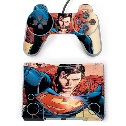DC Comics Superman Flying Pose Action Comics #957 Art by Patch Zircher PlayStation Classic Bundle Skin