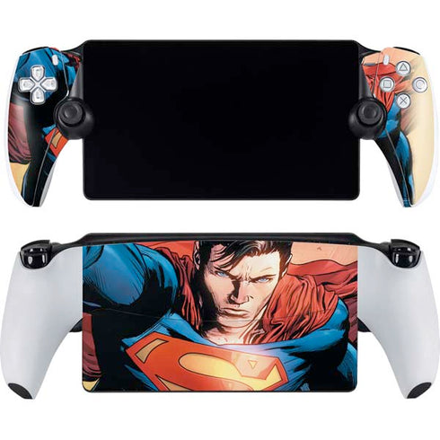 DC Comics Superman Flying Pose Action Comics #957 Art by Patch Zircher PlayStation Portal Remote Player Skin