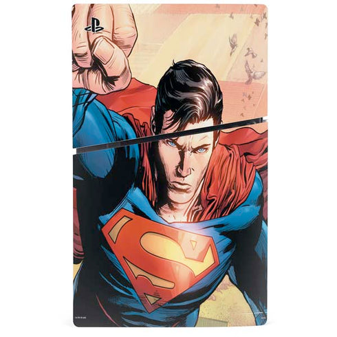 DC Comics Superman Flying Pose Action Comics #957 Art by Patch Zircher PS5 Slim Digital Edition Bundle Skin