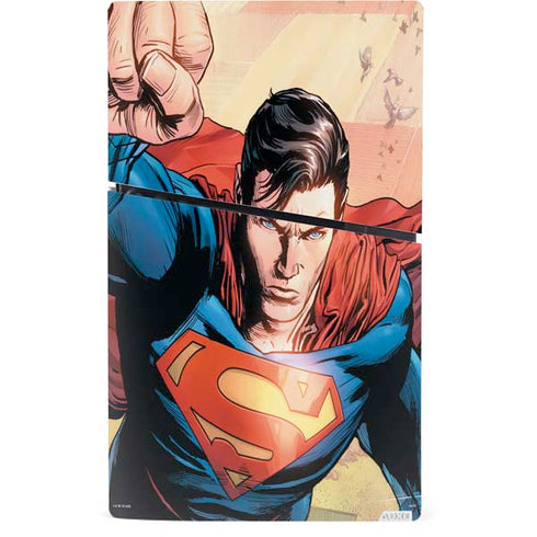 DC Comics Superman Flying Pose Action Comics #957 Art by Patch Zircher PS5 Slim Digital Edition Bundle Skin