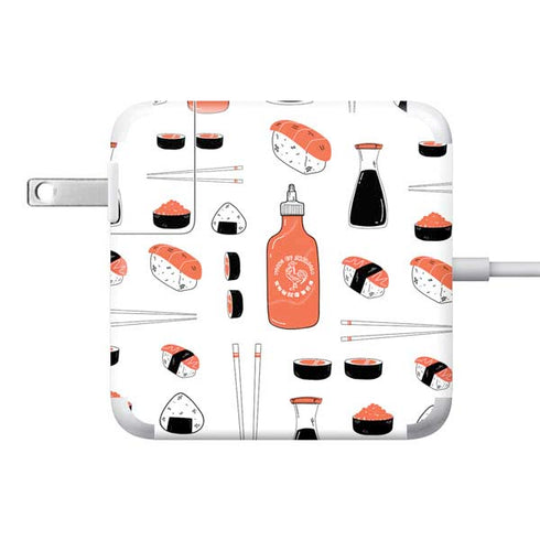 Sushi Foodie 85W Power Adapter (15 and 17 inch MacBook Pro Charger) Skin