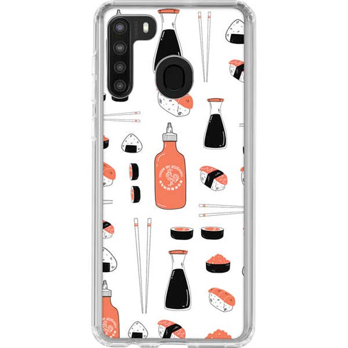 Sushi Foodie Galaxy A21 Clear Case