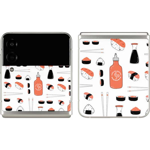 Sushi Foodie Galaxy Z Flip3 5G Skin