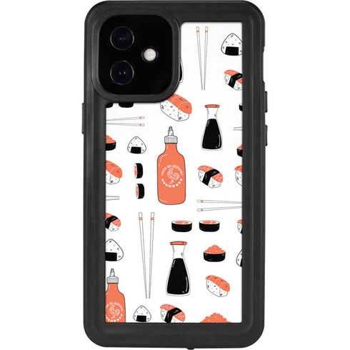 Sushi Foodie iPhone 12 Mini Waterproof Case