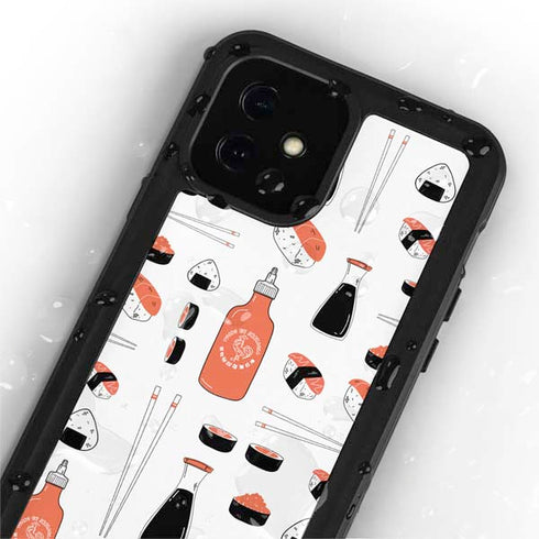 Sushi Foodie iPhone 12 Mini Waterproof Case