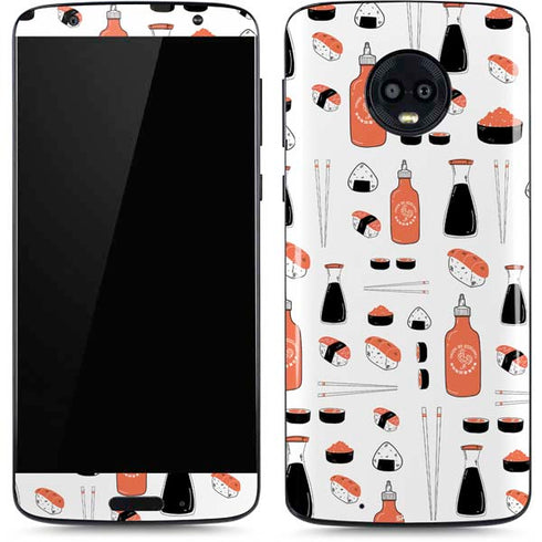 Sushi Foodie Moto G6 Skin