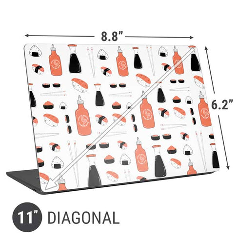 Sushi Foodie Universal Laptop 11in (8.8 x 6.2in) Skin