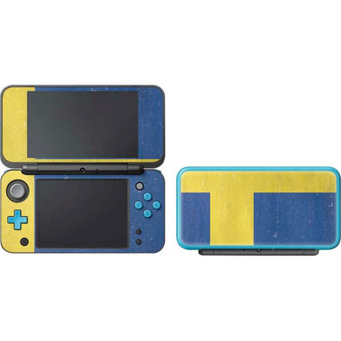 Sweden Flag Distressed Nintendo 2DS XL (2017) Skin