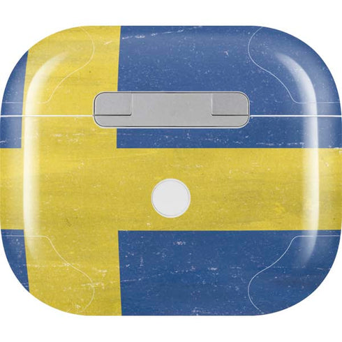 Sweden Flag Distressed Apple AirPods (3rd Gen 2021) Skin