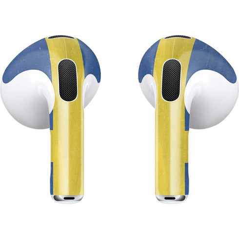 Sweden Flag Distressed Apple AirPods (3rd Gen 2021) Skin