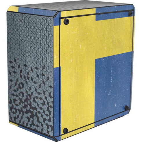 Sweden Flag Distressed Cooler Master MasterBox Q300L Mini Tower Skin