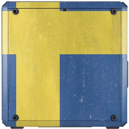 Sweden Flag Distressed Cooler Master MasterBox Q300L Mini Tower Skin