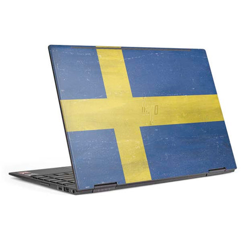 Sweden Flag Distressed HP Envy Skin