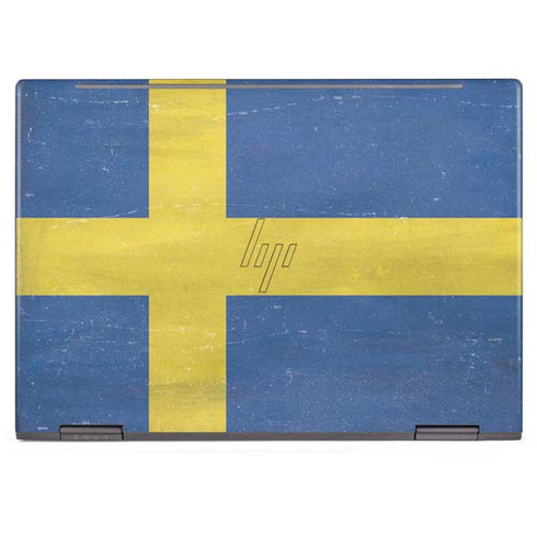 Sweden Flag Distressed HP Envy Skin