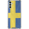 Sweden Flag Distressed Galaxy A13 5G Clear Case