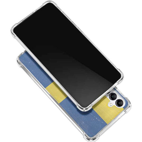 Sweden Flag Distressed Galaxy A15 5G Clear Case