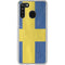 Sweden Flag Distressed Galaxy A21 Clear Case