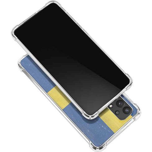 Sweden Flag Distressed Galaxy A32 5G Clear Case