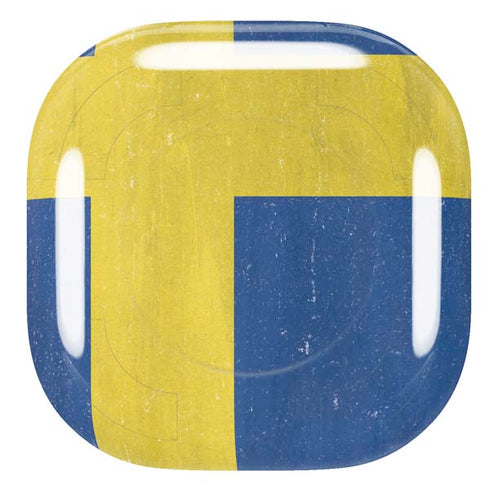 Sweden Flag Distressed Galaxy Buds Live Skin