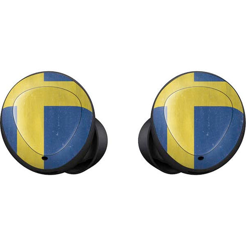 Sweden Flag Distressed Galaxy Buds Skin