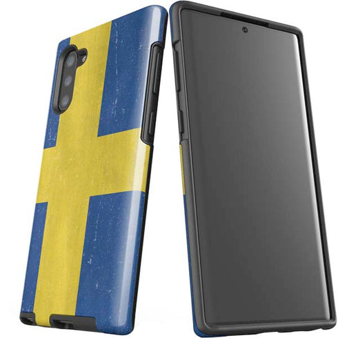 Sweden Flag Distressed Galaxy Note 10 Pro Case
