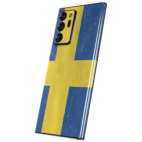 Sweden Flag Distressed Galaxy Note20 Ultra 5G Skin