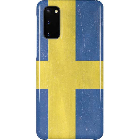 Sweden Flag Distressed Galaxy S20 Lite Case