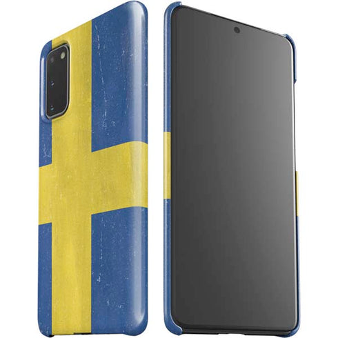 Sweden Flag Distressed Galaxy S20 Lite Case