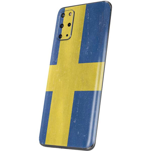 Sweden Flag Distressed Galaxy S20 Plus Skin