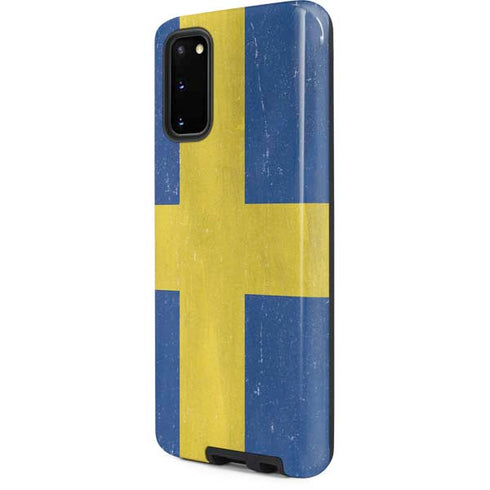Sweden Flag Distressed Galaxy S20 Pro Case