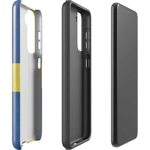 Sweden Flag Distressed Galaxy S21 5G Pro Case