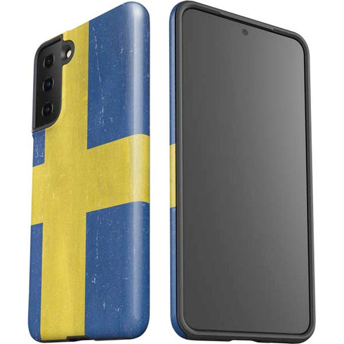 Sweden Flag Distressed Galaxy S21 FE Pro Case