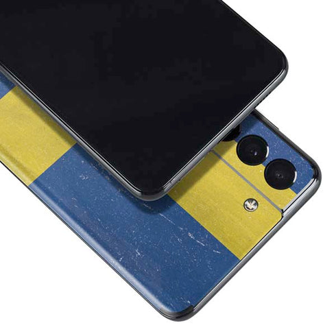 Sweden Flag Distressed Galaxy S21 Plus 5G Skin
