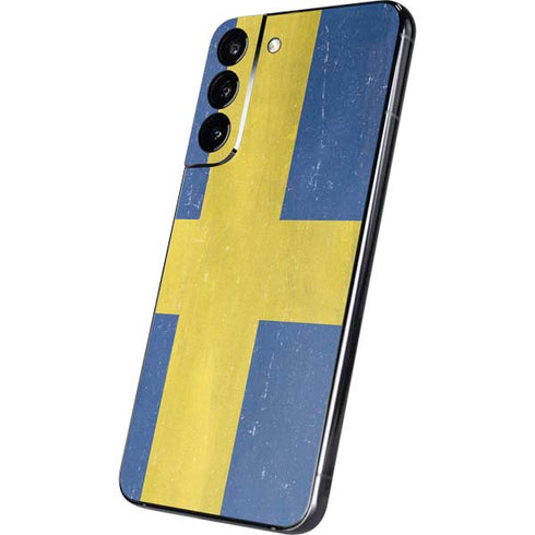 Sweden Flag Distressed Galaxy S22 Plus Skin