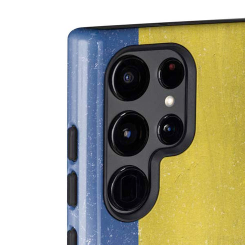Sweden Flag Distressed Galaxy S22 Ultra Pro Case