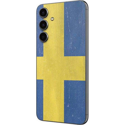 Sweden Flag Distressed Galaxy S23 FE Skin