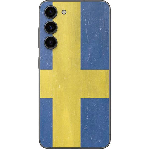 Sweden Flag Distressed Galaxy S23 Plus Skin