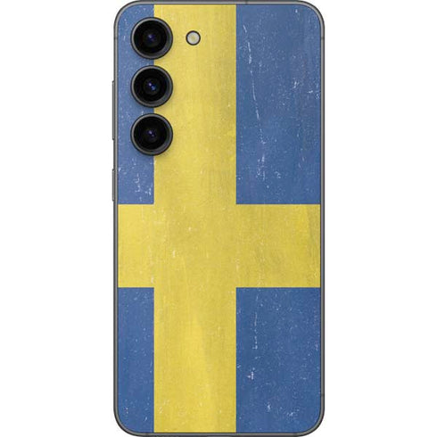 Sweden Flag Distressed Galaxy S23 Skin