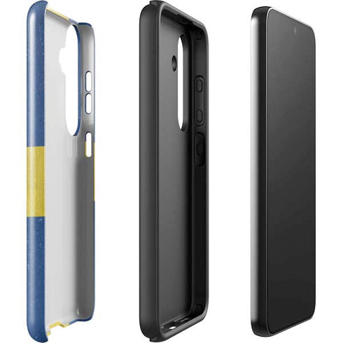 Sweden Flag Distressed Galaxy S24 Plus Impact Case