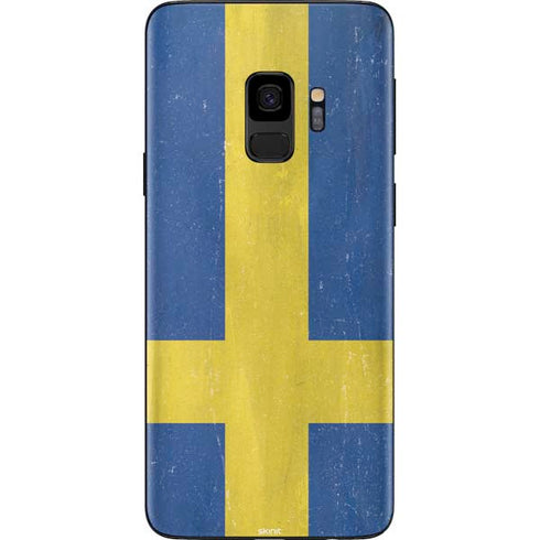 Sweden Flag Distressed Galaxy S9 Skin