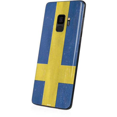 Sweden Flag Distressed Galaxy S9 Skin