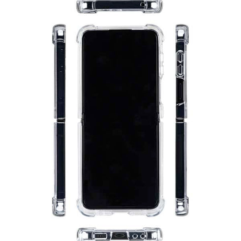 Sweden Flag Distressed Galaxy Z Flip5 5G Clear Case