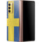 Sweden Flag Distressed Galaxy Z Fold2 5G Skin