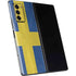 Sweden Flag Distressed Galaxy Z Fold2 5G Skin