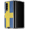 Sweden Flag Distressed Galaxy Z Fold4 5G Clear Case