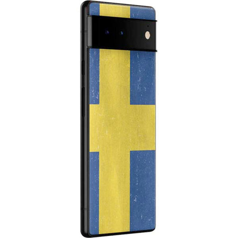 Sweden Flag Distressed Google Pixel 6 Pro Skin